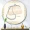 Designart - Chic Galm Closet II - Glam Metal Circle Wall Art